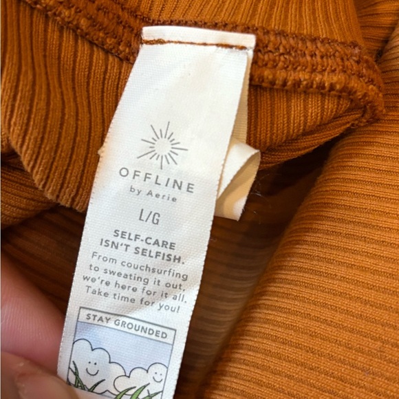Aerie Offline Ribbed Leggings Womens Size Large - Picture 3 of 4